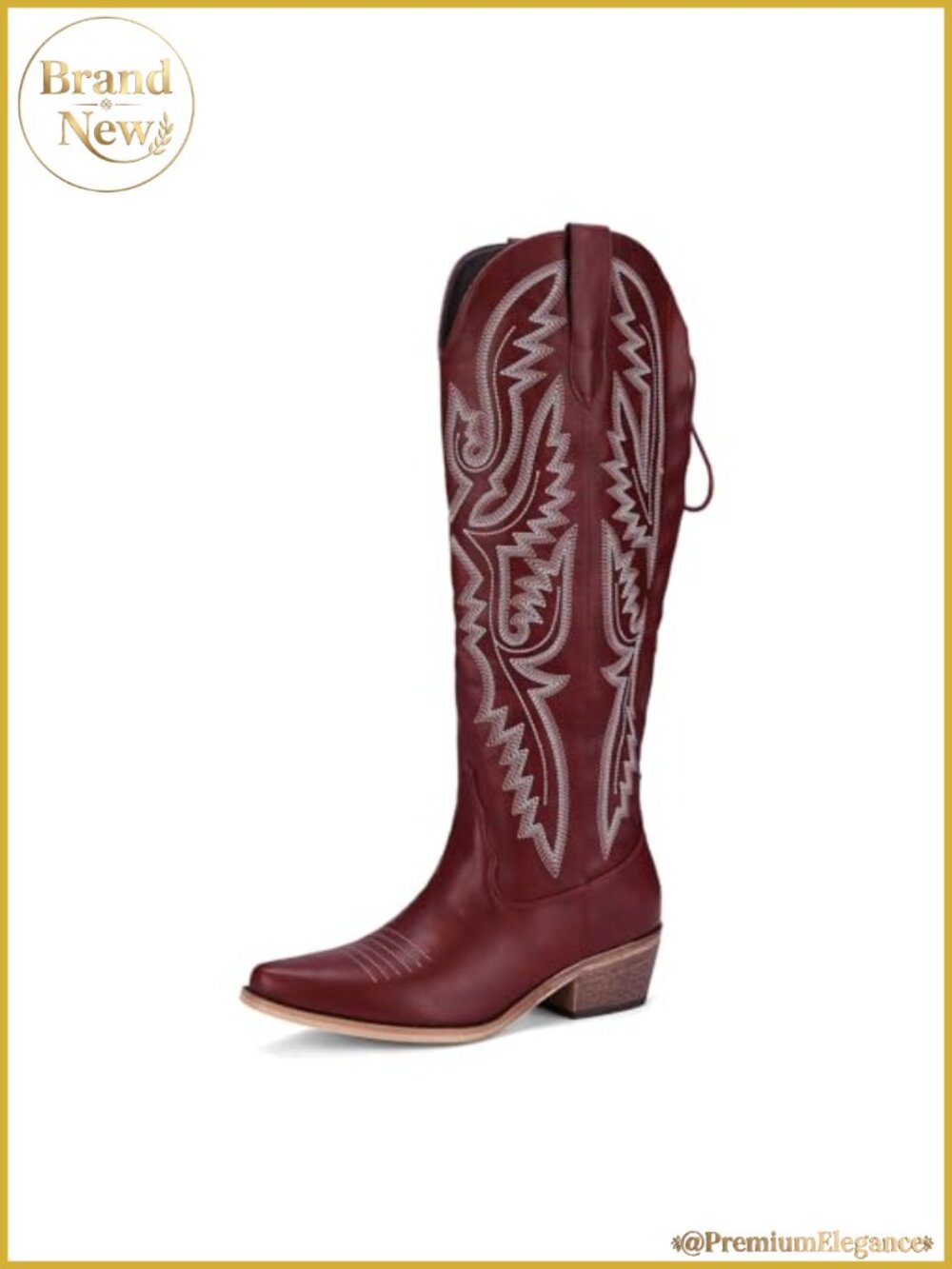 Rhinestone Cowgirl Boots Embroidered Low Heel Ankle Booties